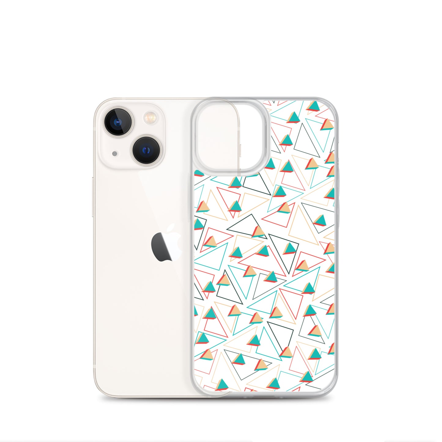 Triangular Candied White iPhone Case TeeSpect