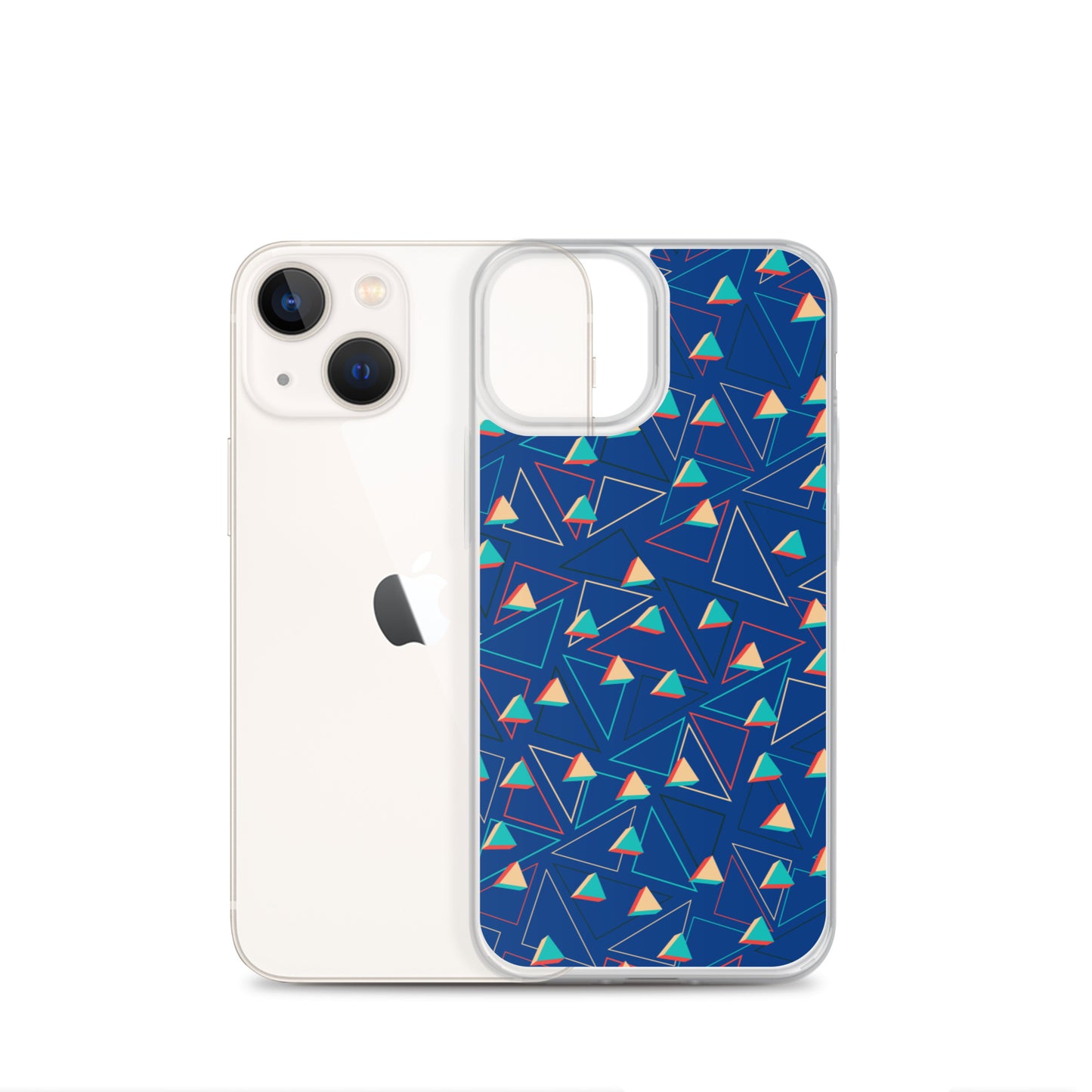 Triangular Candied Blue iPhone Case TeeSpect