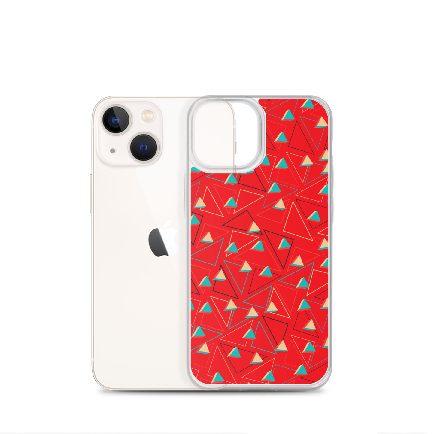 Triangular Candied Red iPhone Case TeeSpect