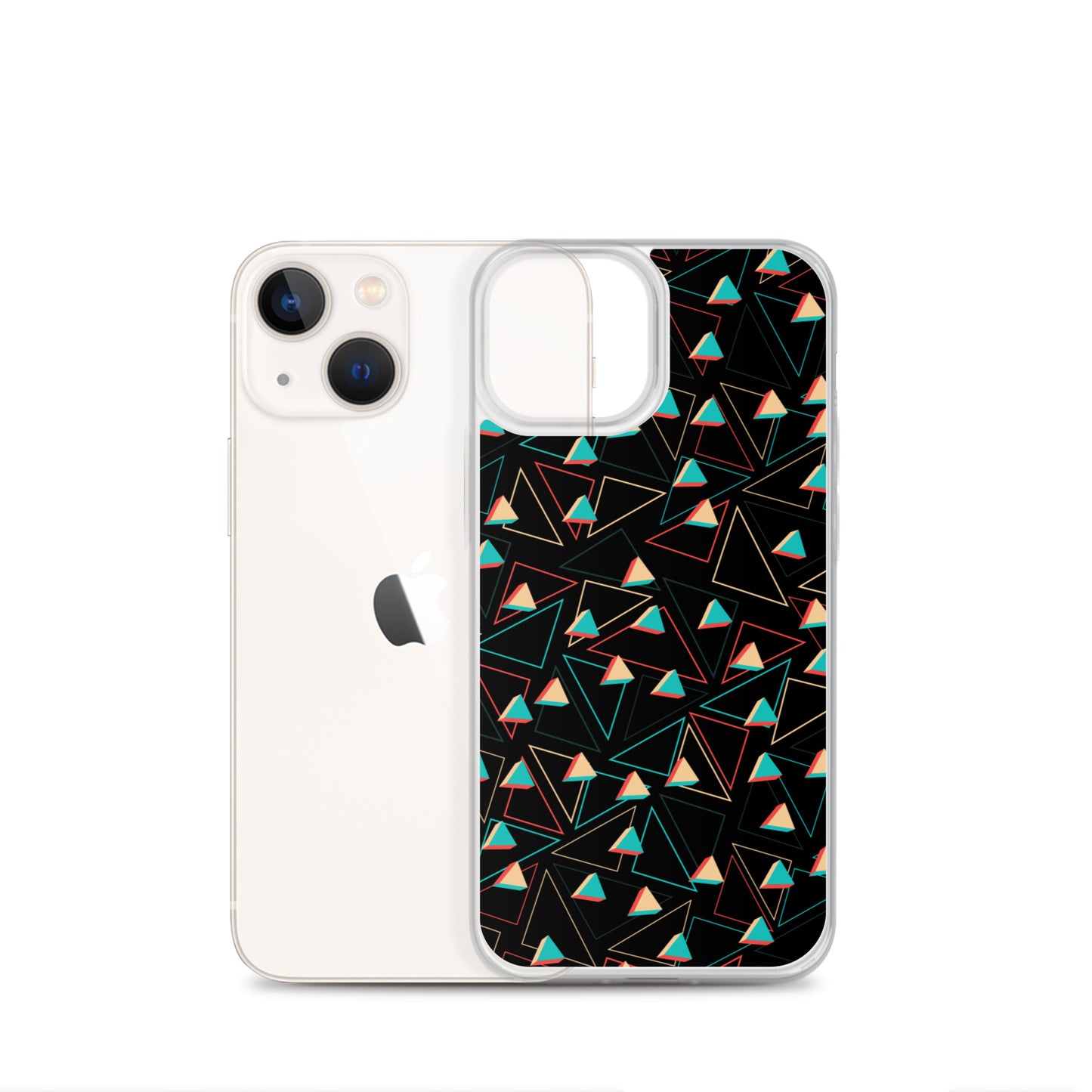 Triangular Candied Black iPhone Case TeeSpect