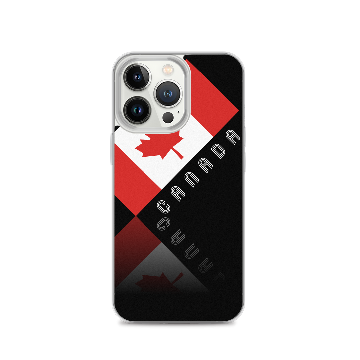 Elegant Maple Leaf Canada iPhone Black Case TeeSpect