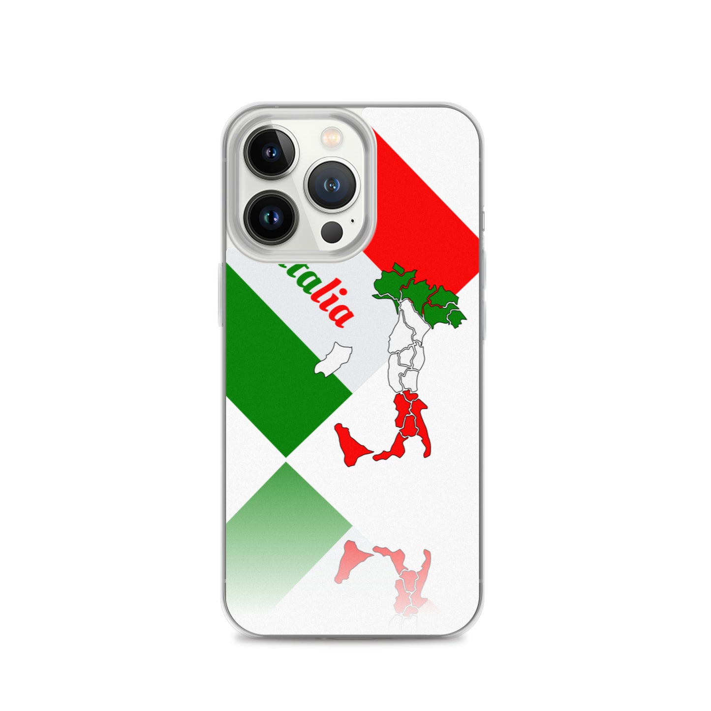 Elegant Italia - Italy Flag And Map iPhone White Case TeeSpect