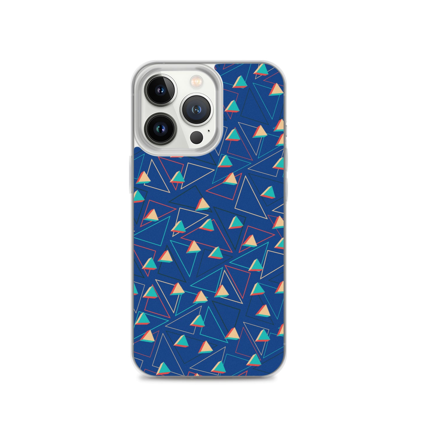 Triangular Candied Blue iPhone Case TeeSpect
