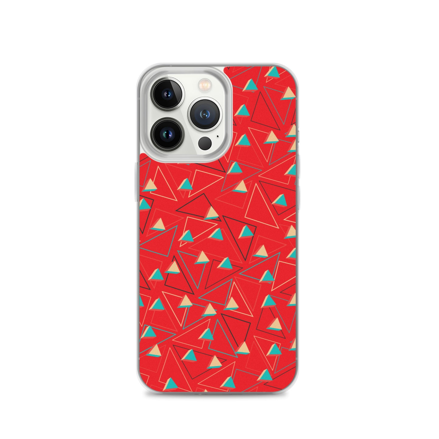 Triangular Candied Red iPhone Case TeeSpect