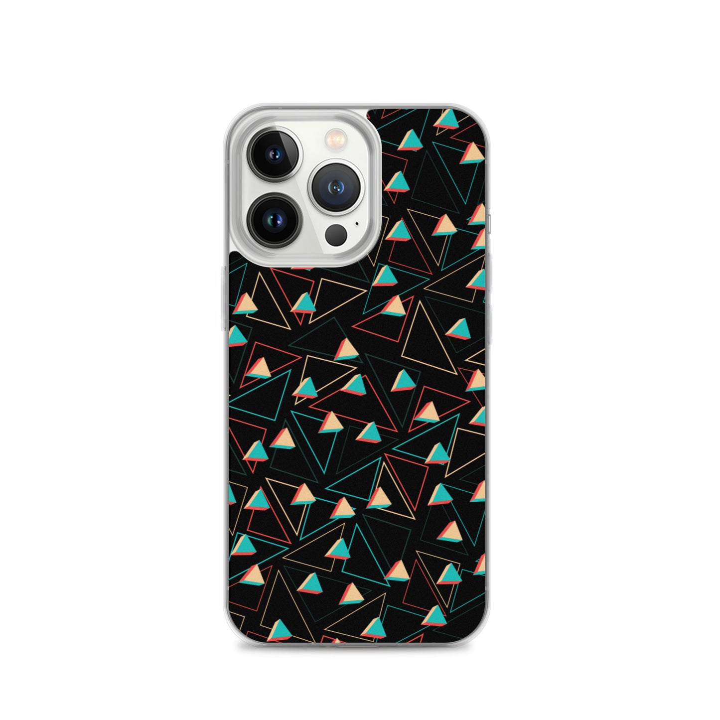 Triangular Candied Black iPhone Case TeeSpect
