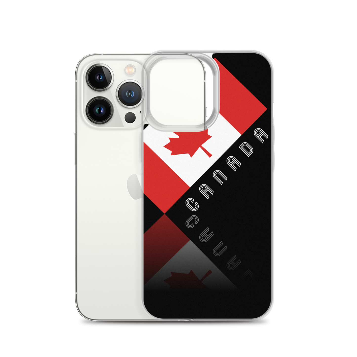 Elegant Maple Leaf Canada iPhone Black Case TeeSpect
