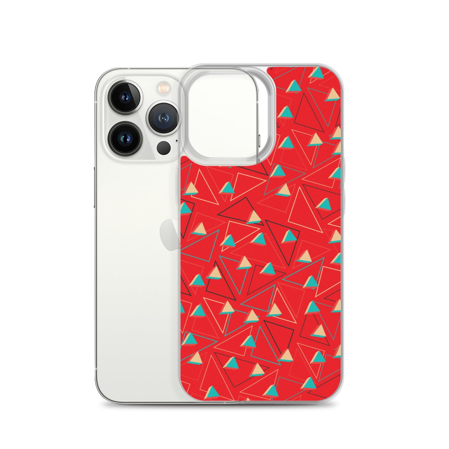 Triangular Candied Red iPhone Case TeeSpect
