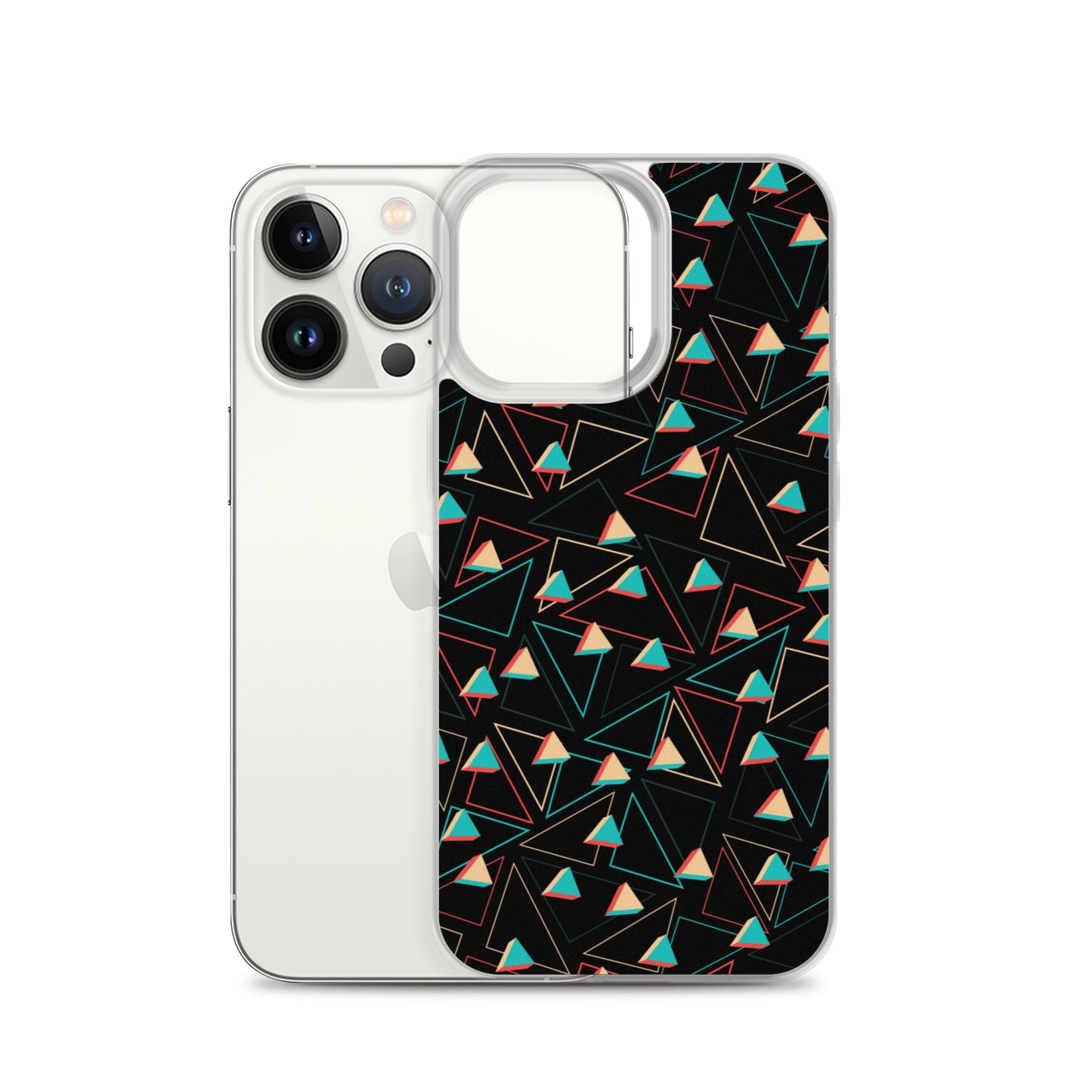 Triangular Candied Black iPhone Case TeeSpect