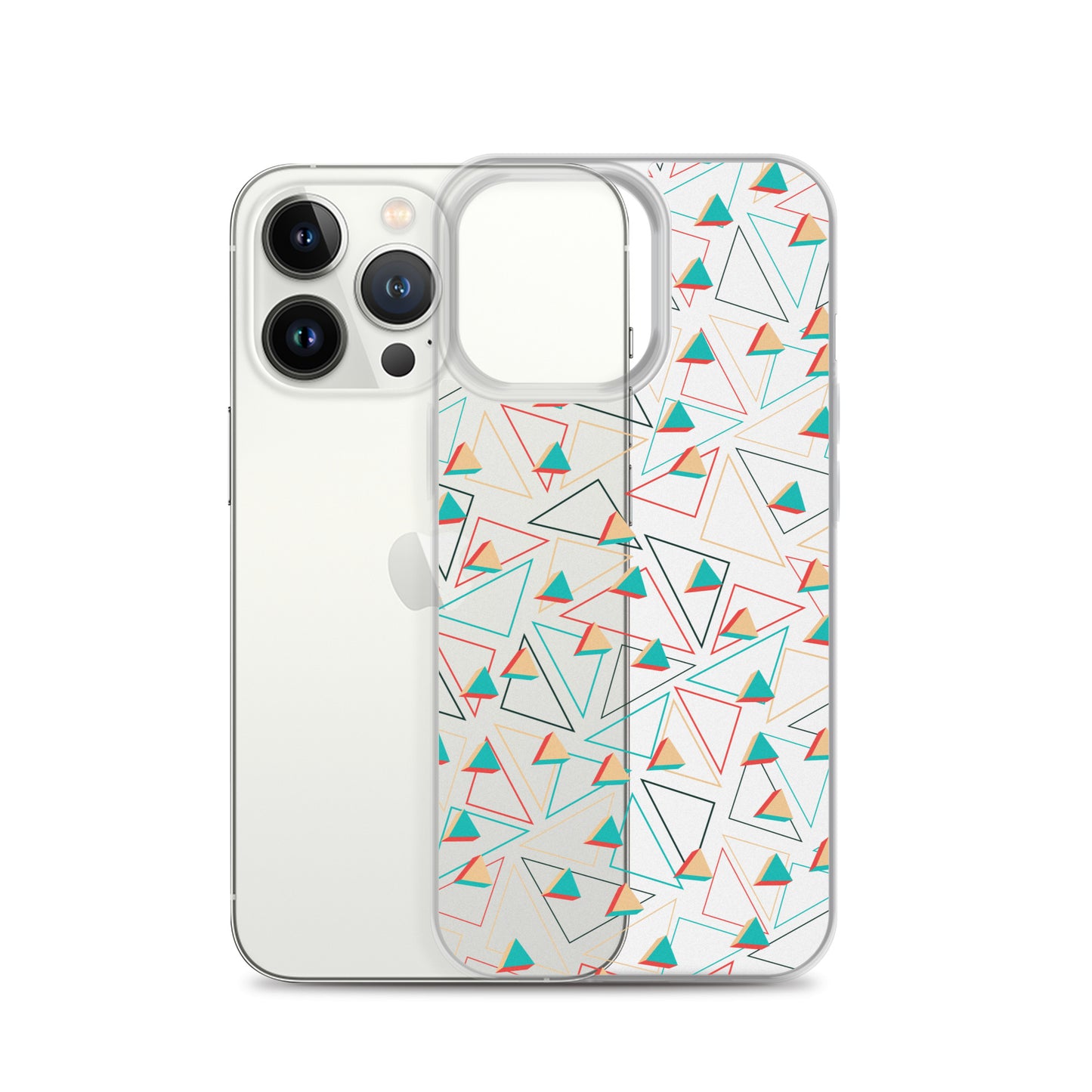 Triangular Candied Clear iPhone Case TeeSpect