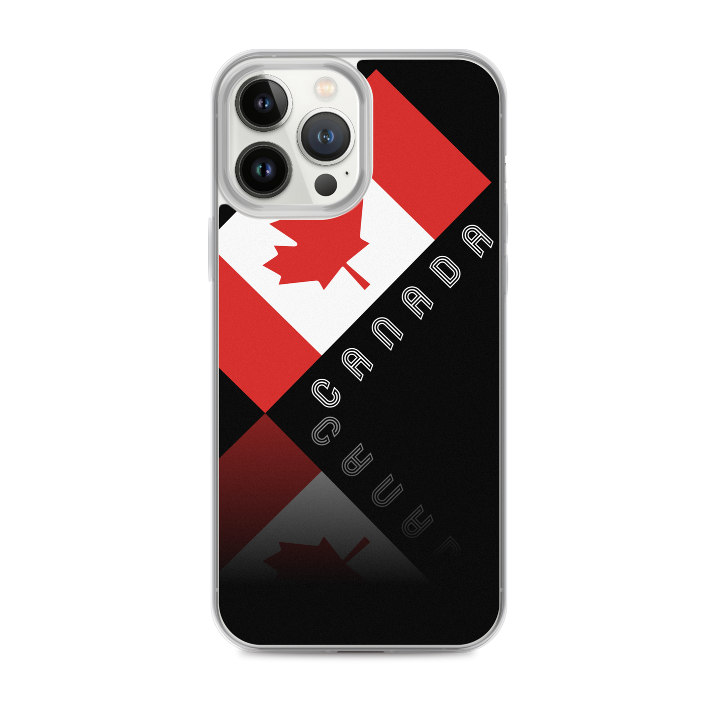 Elegant Maple Leaf Canada iPhone Black Case TeeSpect