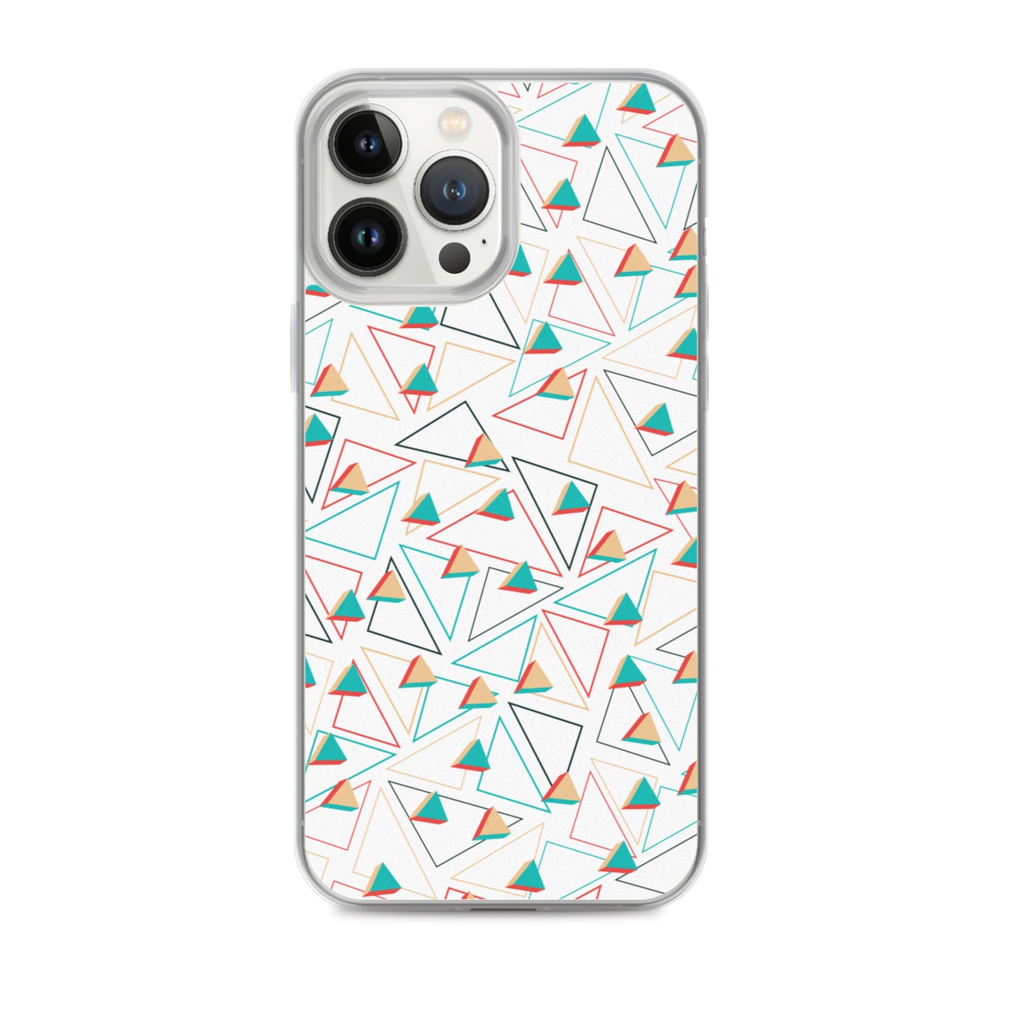 Triangular Candied White iPhone Case TeeSpect