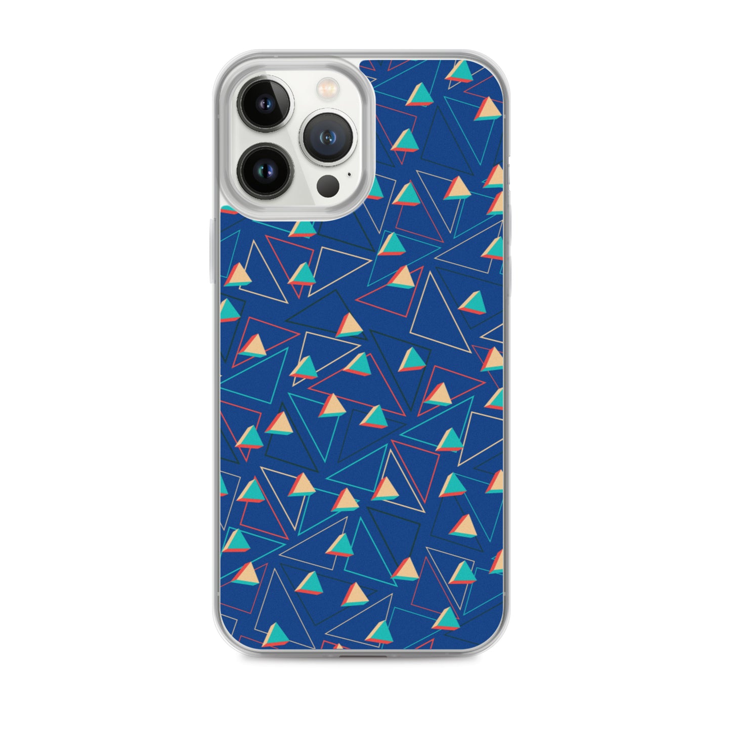 Triangular Candied Blue iPhone Case TeeSpect