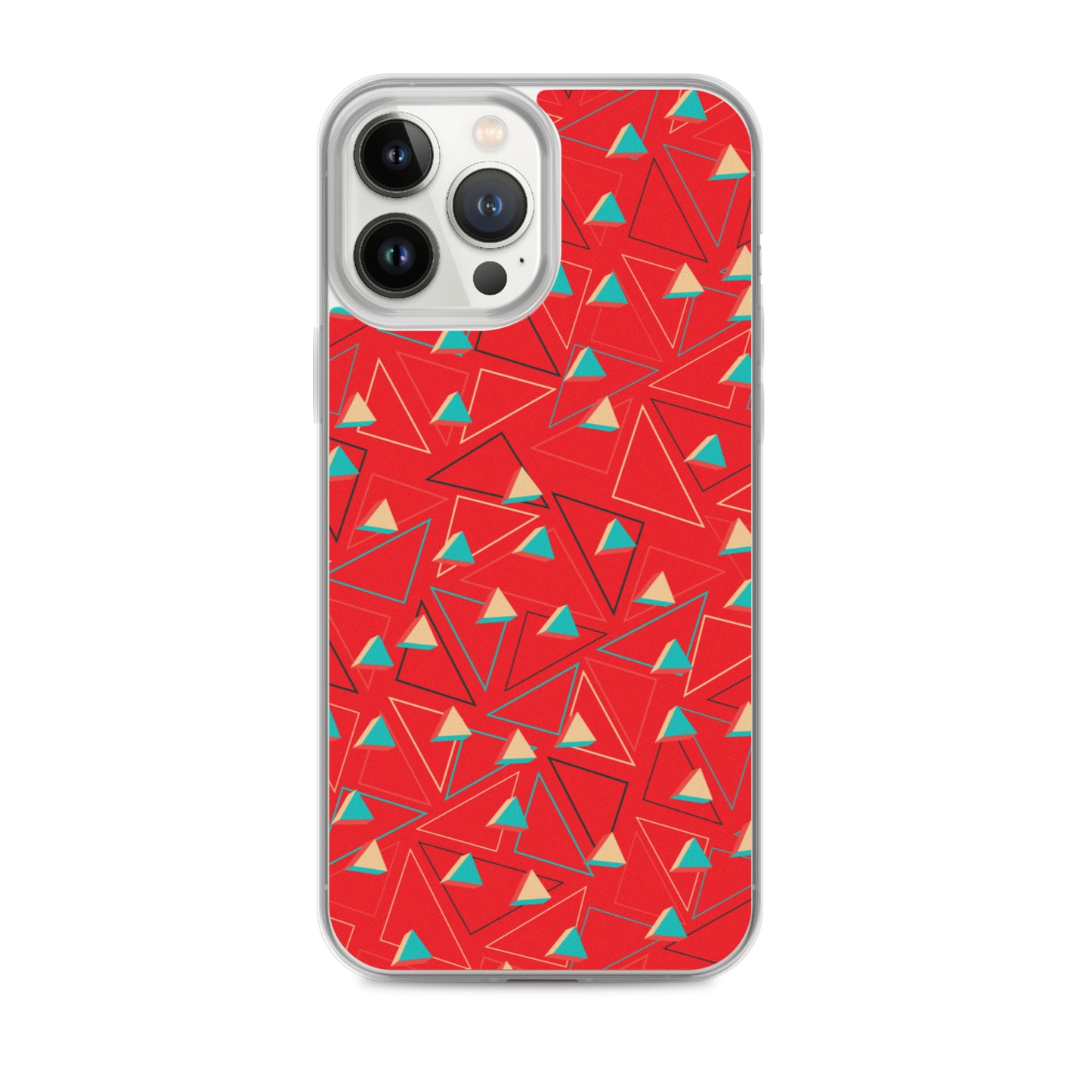 Triangular Candied Red iPhone Case TeeSpect