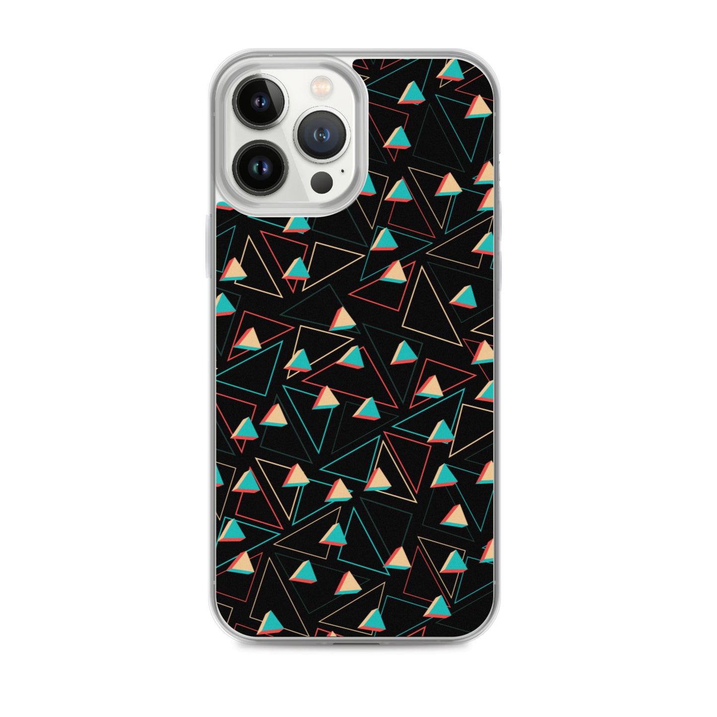Triangular Candied Black iPhone Case TeeSpect