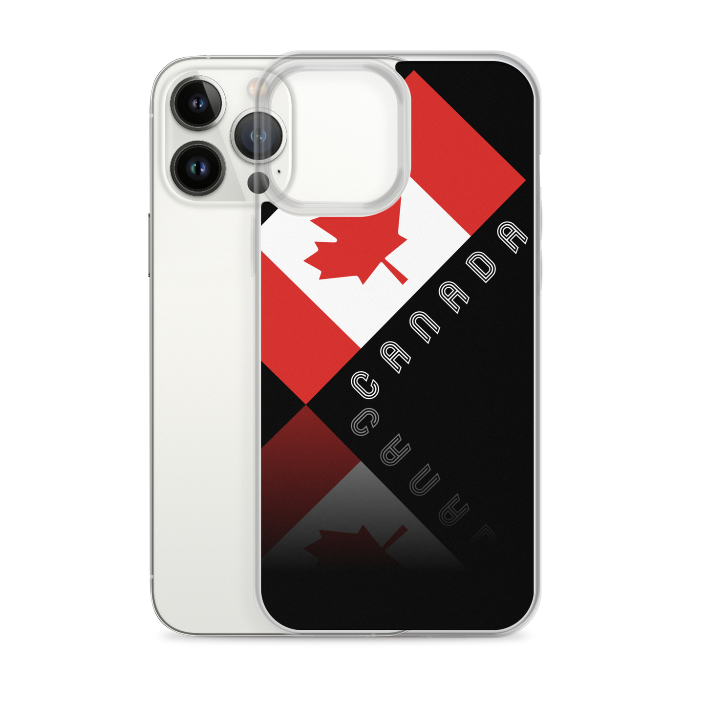 Elegant Maple Leaf Canada iPhone Black Case TeeSpect