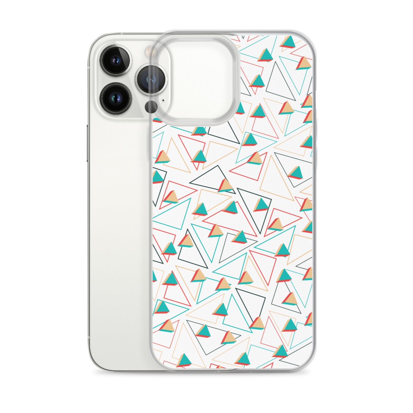 Triangular Candied White iPhone Case TeeSpect