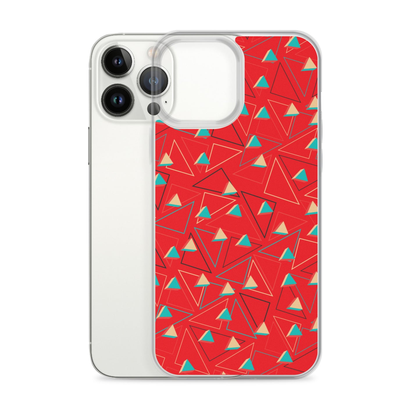 Triangular Candied Red iPhone Case TeeSpect
