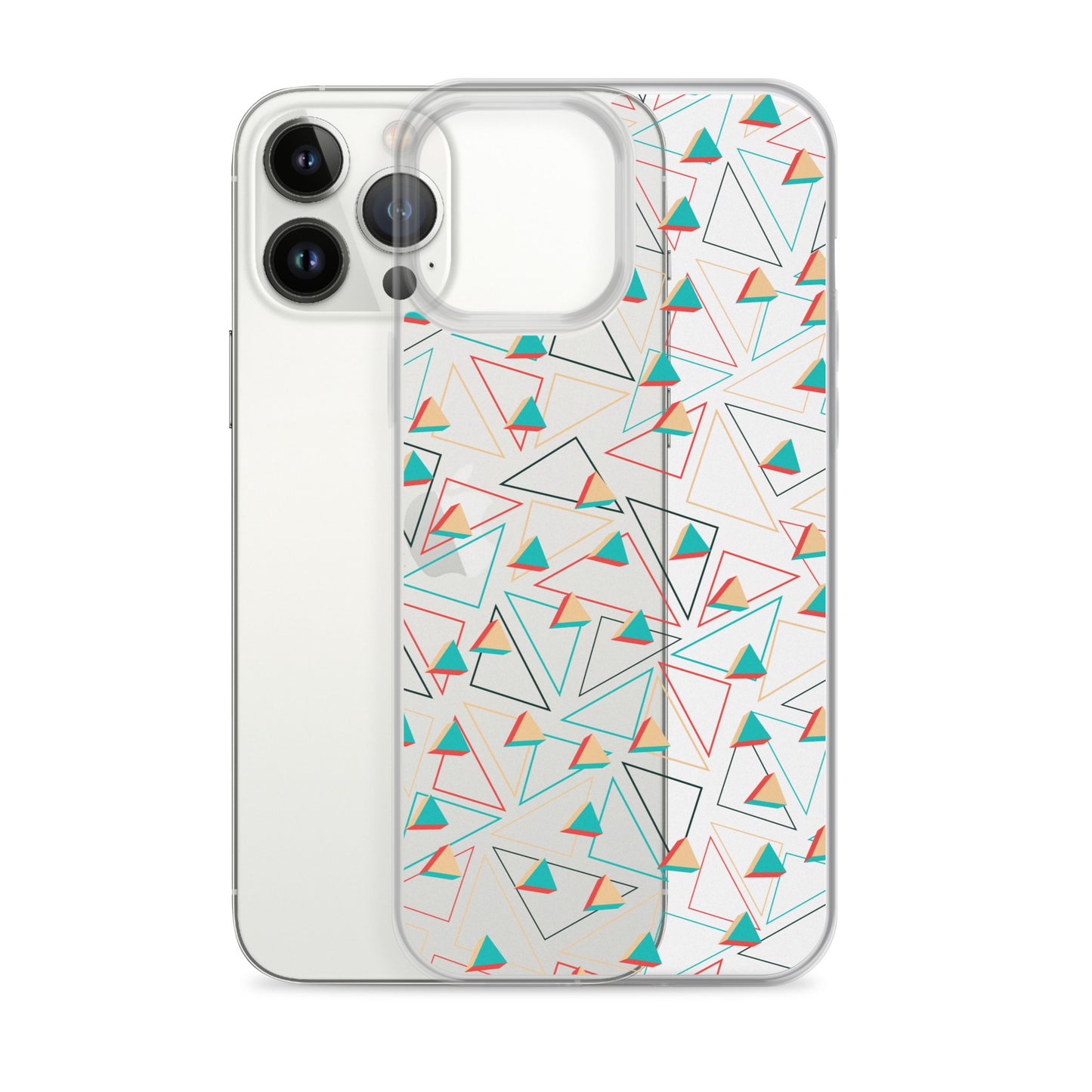 Triangular Candied Clear iPhone Case TeeSpect
