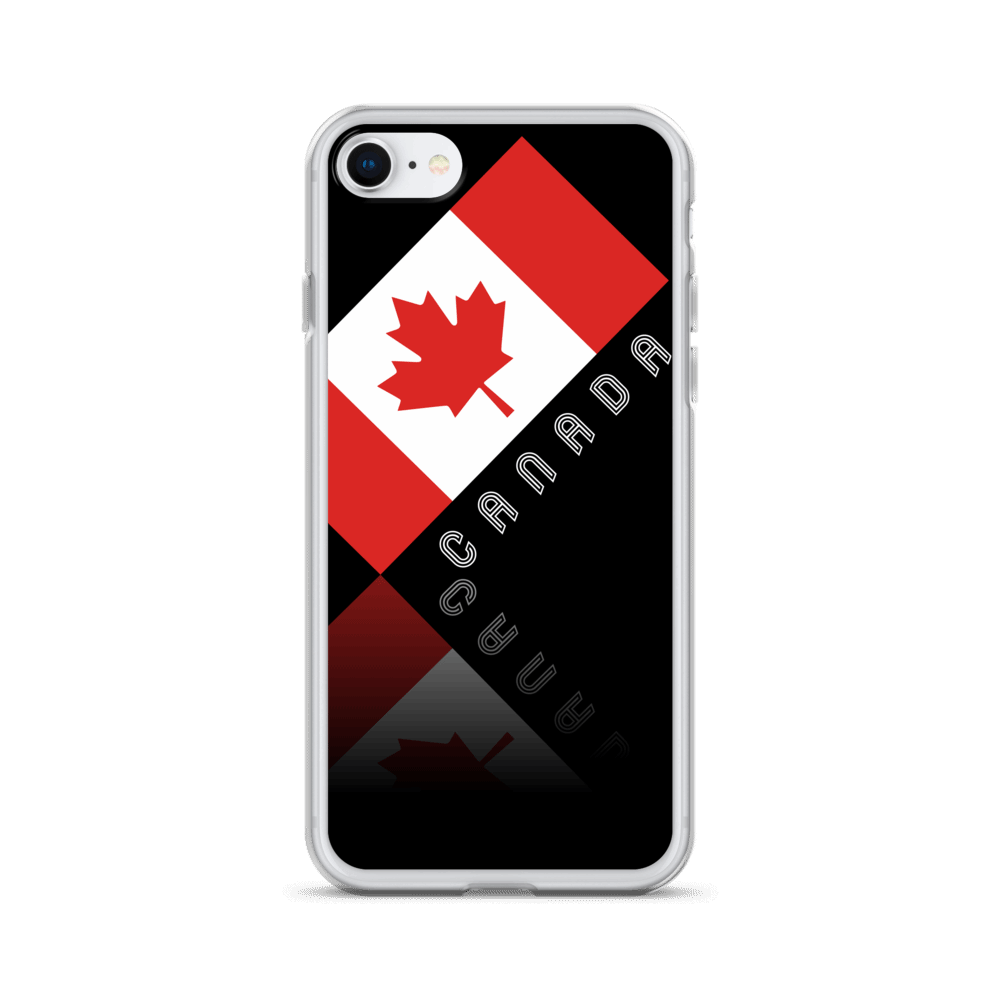 Elegant Maple Leaf Canada iPhone Black Case TeeSpect