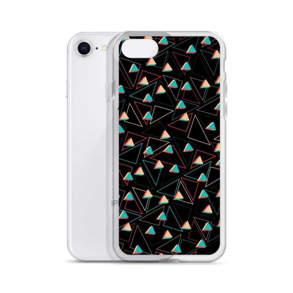 Triangular Candied Black iPhone Case TeeSpect