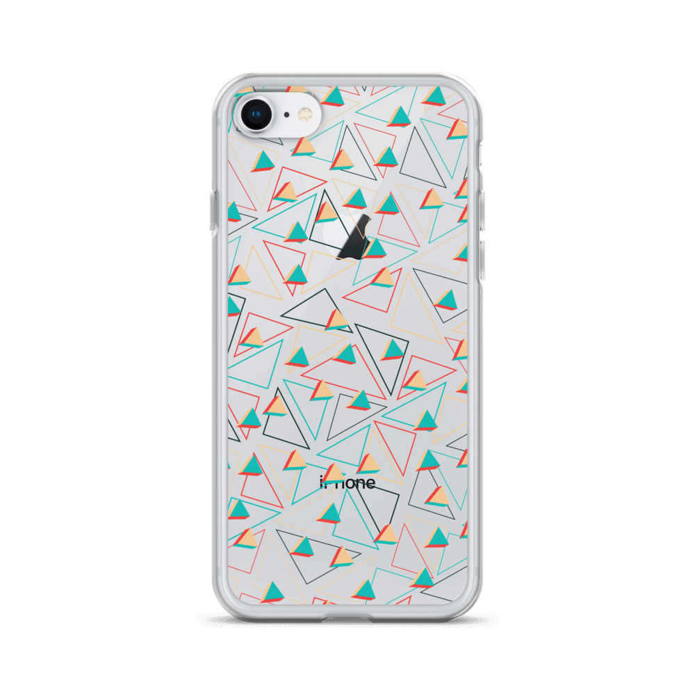 Triangular Candied Clear iPhone Case TeeSpect