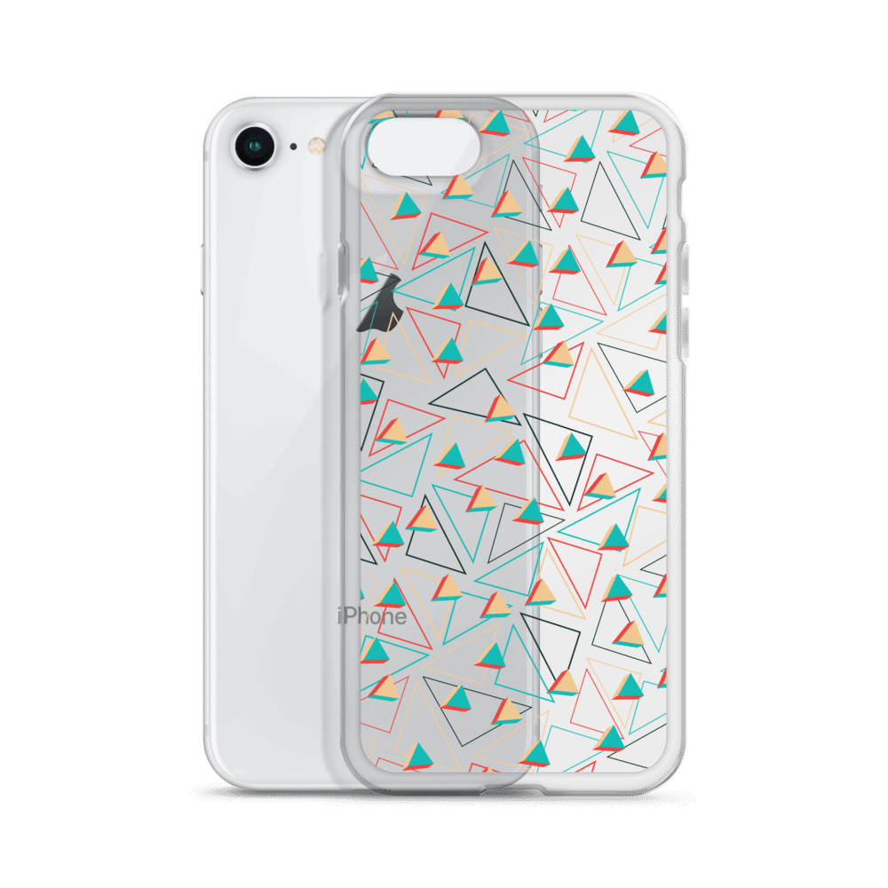 Triangular Candied Clear iPhone Case TeeSpect