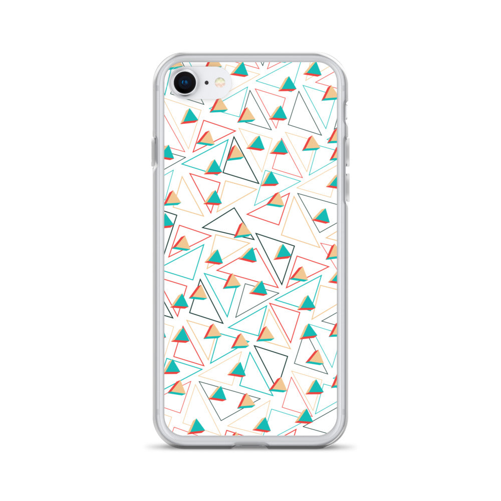 Triangular Candied White iPhone Case TeeSpect