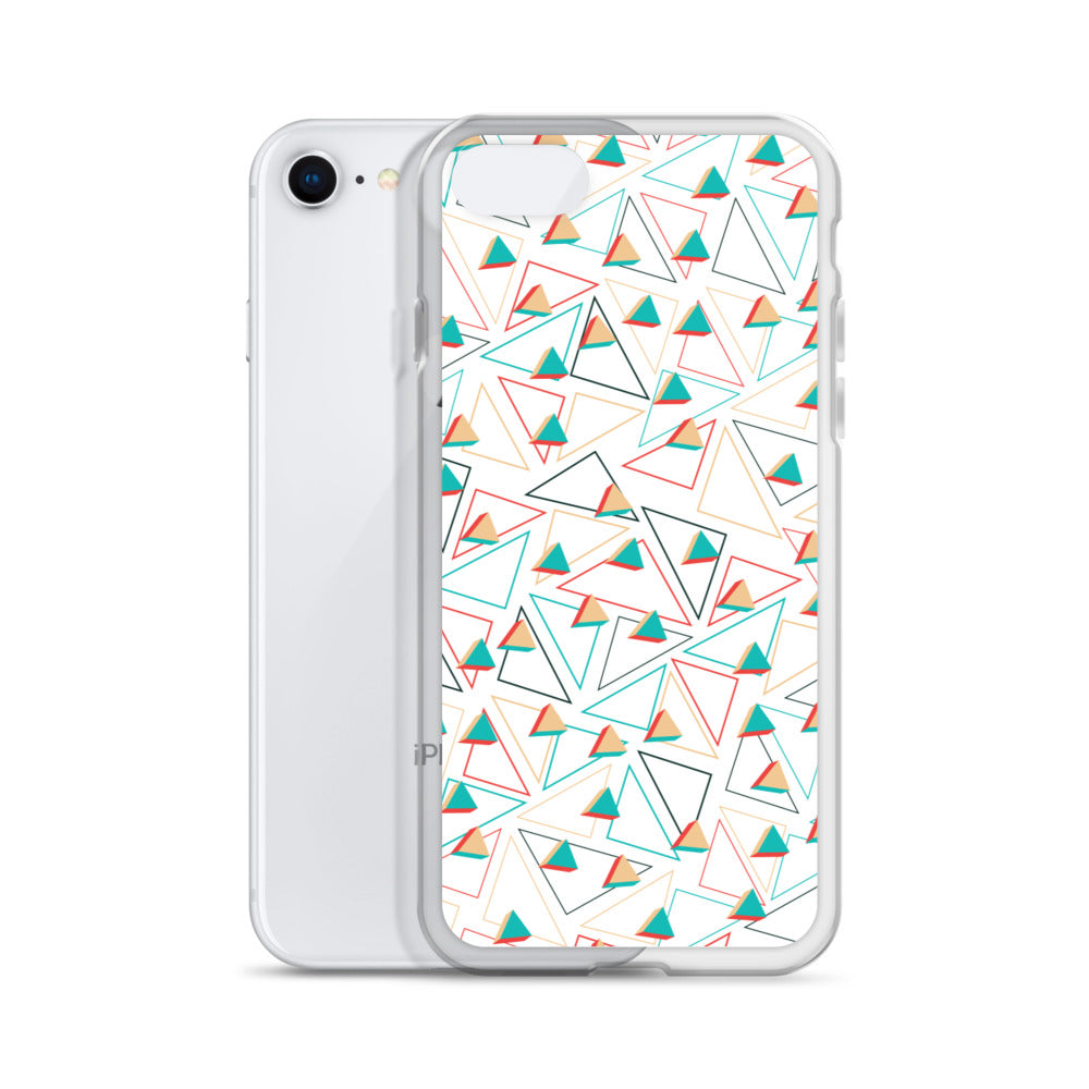 Triangular Candied White iPhone Case TeeSpect