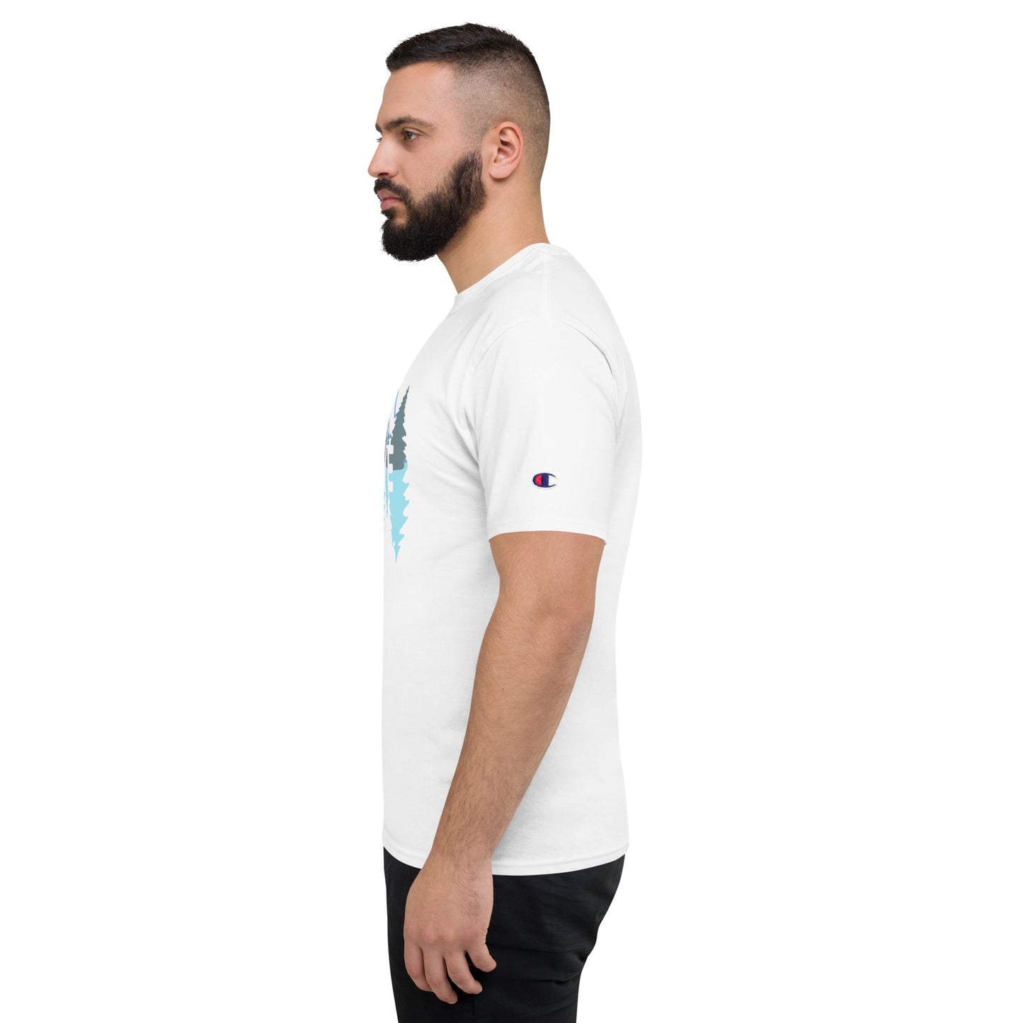 LOVE Nature Mountains Men's Champion T-Shirt TeeSpect