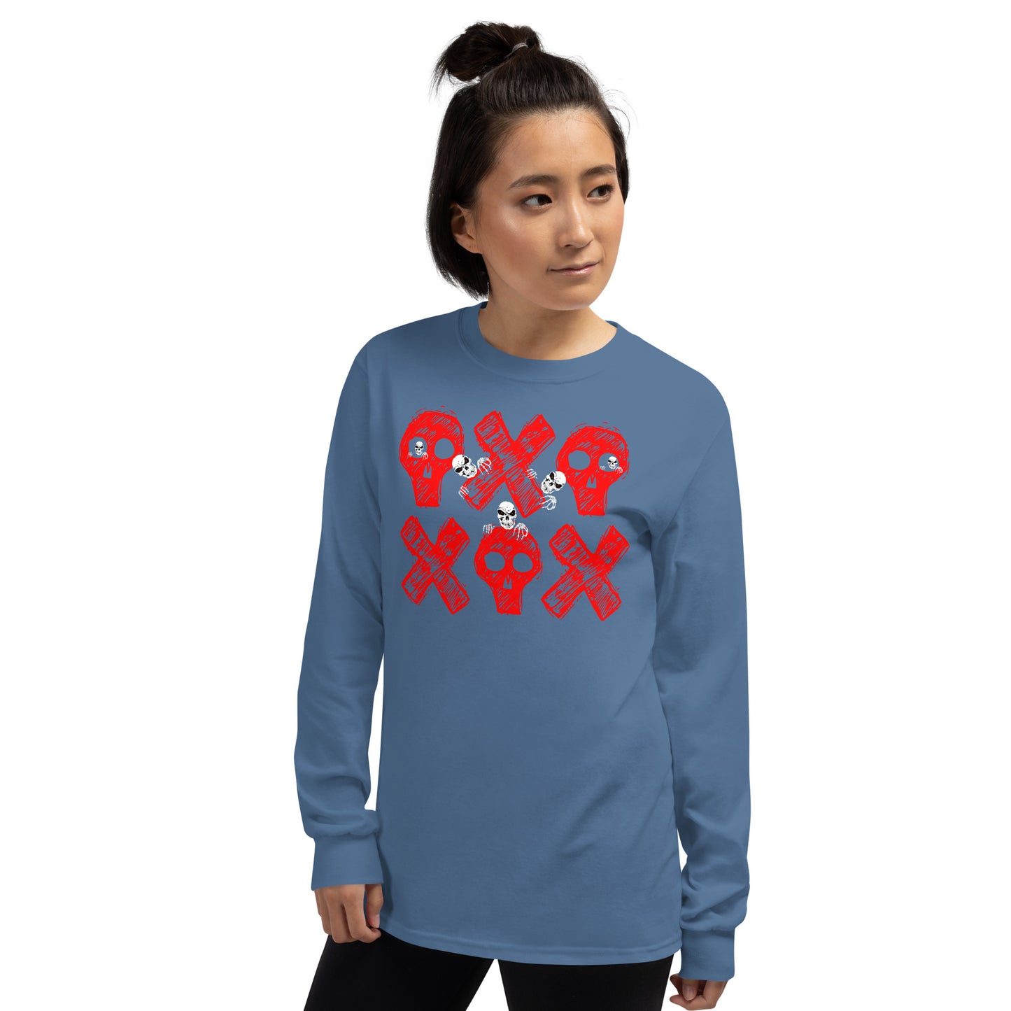 Spooky Show Peek-A-Boo Halloween Ghouls Men's Long Sleeve T-Shirt TeeSpect