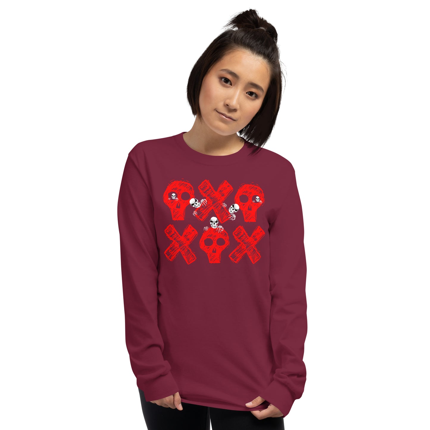 Spooky Show Peek-A-Boo Halloween Ghouls Men's Long Sleeve T-Shirt TeeSpect