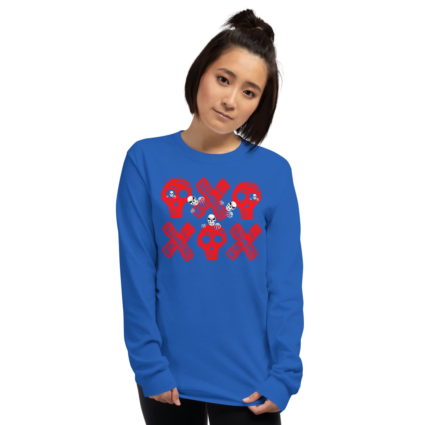 Spooky Show Peek-A-Boo Halloween Ghouls Men's Long Sleeve T-Shirt TeeSpect
