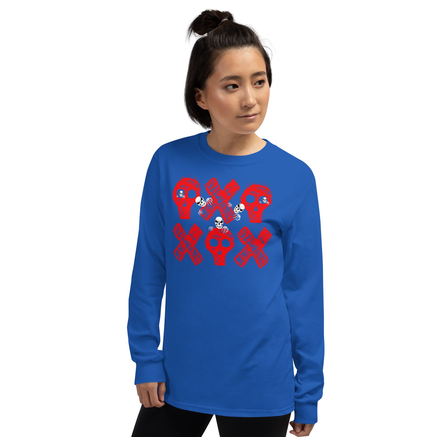 Spooky Show Peek-A-Boo Halloween Ghouls Men's Long Sleeve T-Shirt TeeSpect