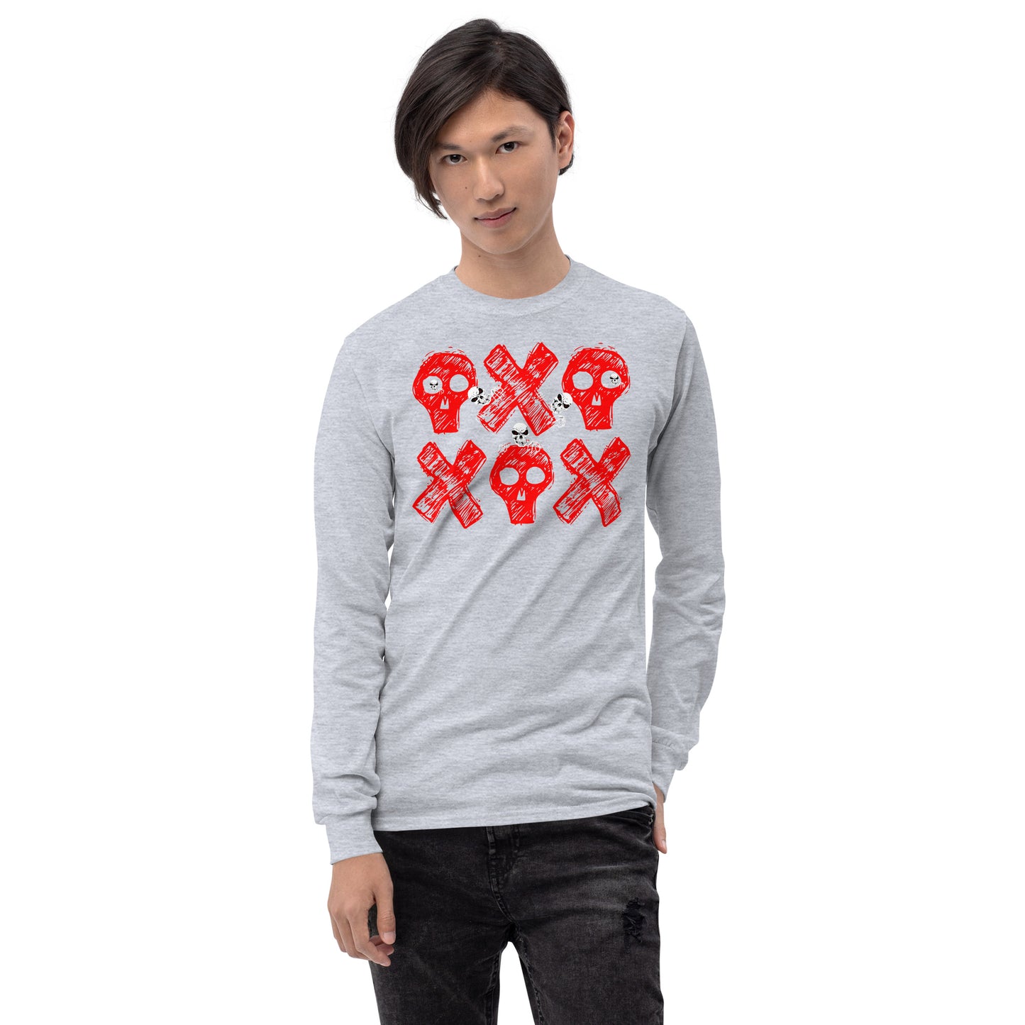 Spooky Show Peek-A-Boo Halloween Ghouls Men's Long Sleeve T-Shirt TeeSpect