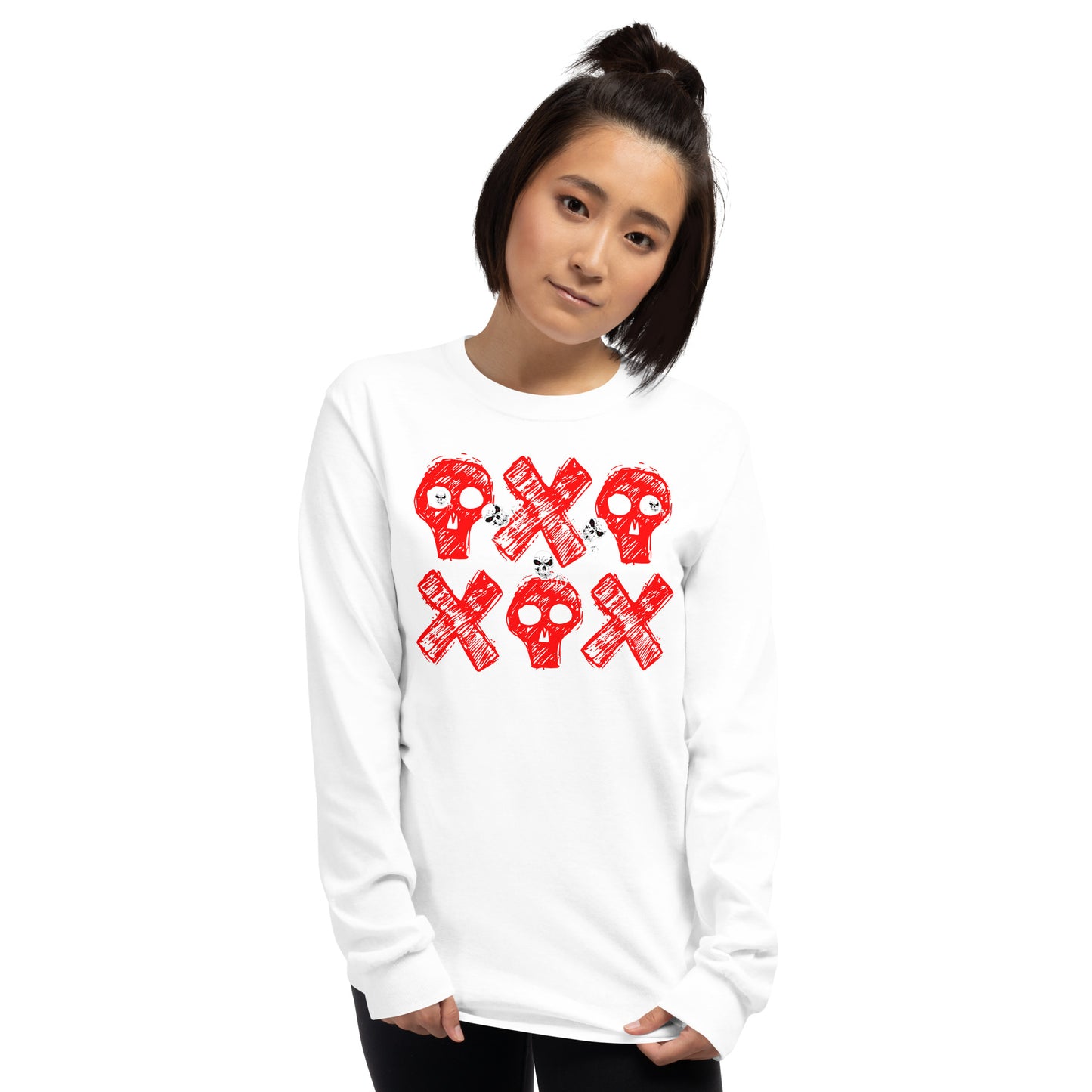 Spooky Show Peek-A-Boo Halloween Ghouls Men's Long Sleeve T-Shirt TeeSpect