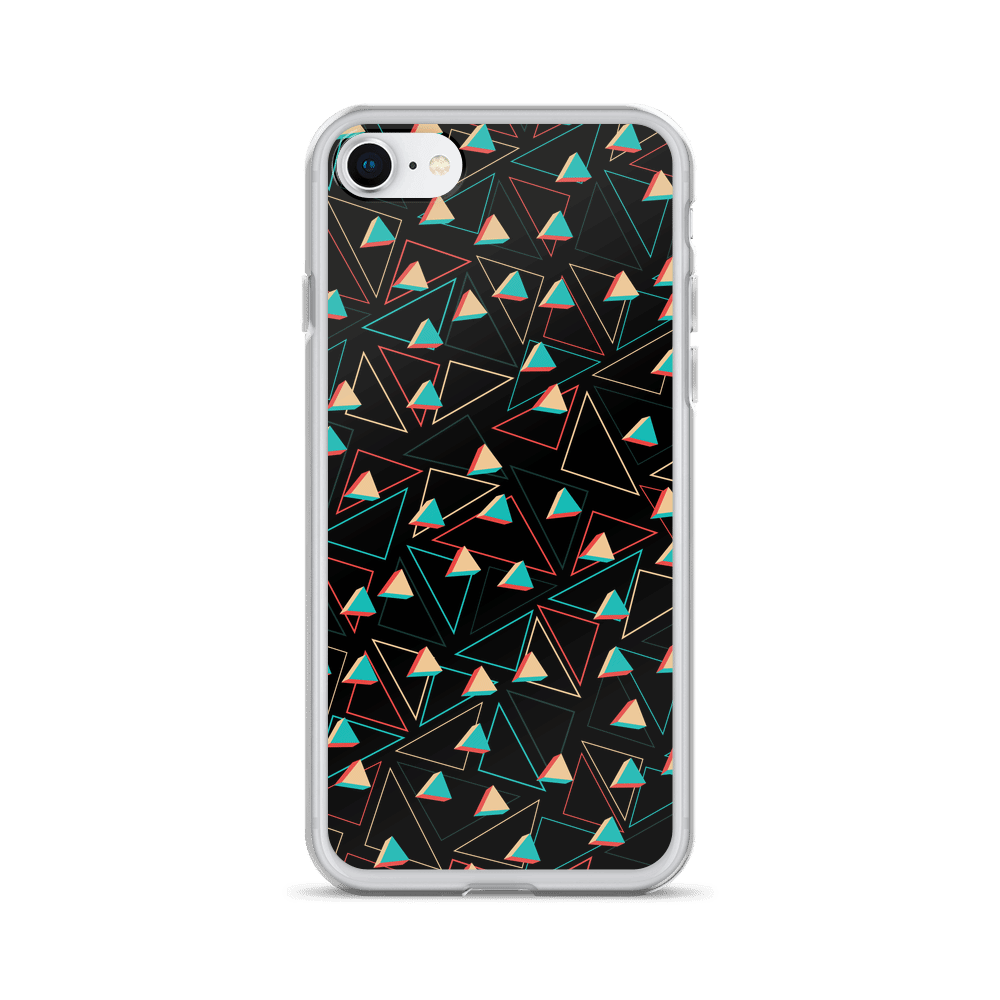 Triangular Candied Black iPhone Case TeeSpect