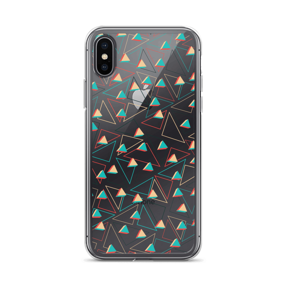 Triangular Candied Clear iPhone Case TeeSpect
