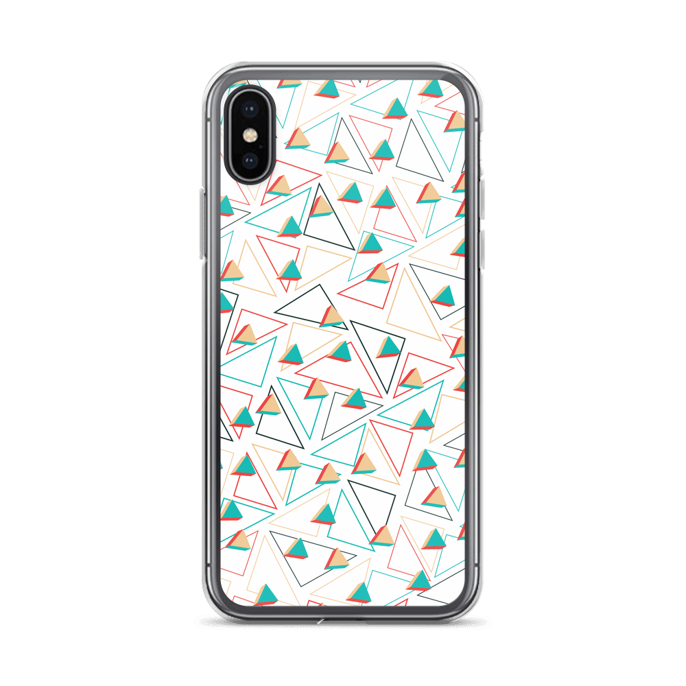 Triangular Candied White iPhone Case TeeSpect