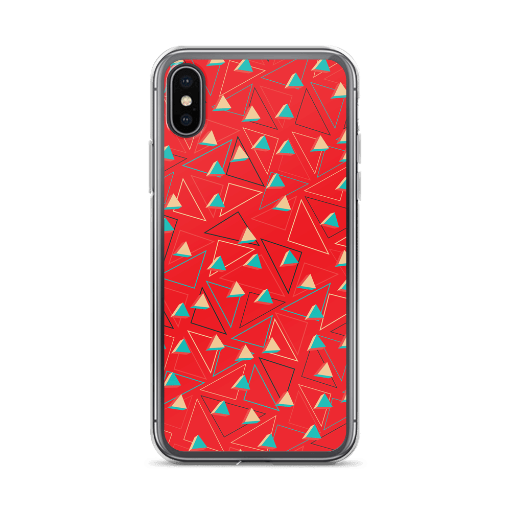 Triangular Candied Red iPhone Case TeeSpect