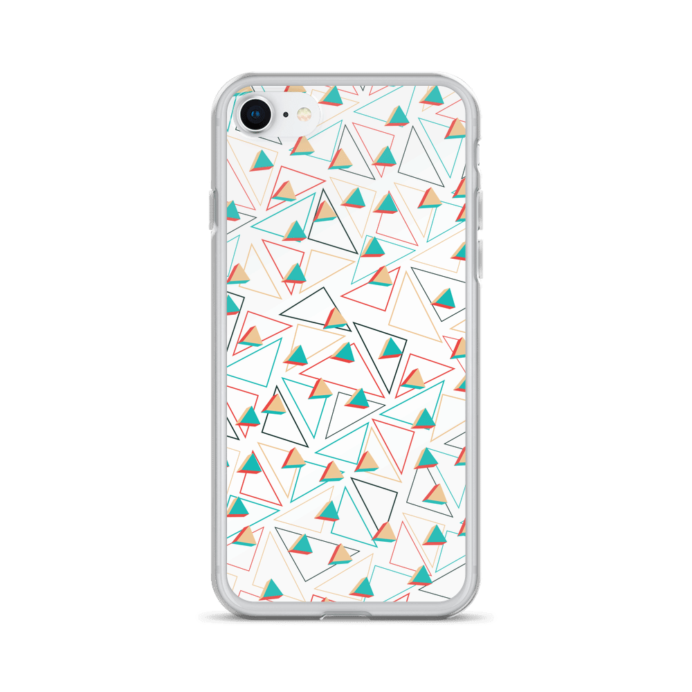 Triangular Candied White iPhone Case TeeSpect
