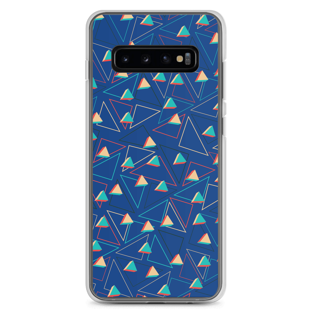Triangular Candied Blue Samsung Case TeeSpect