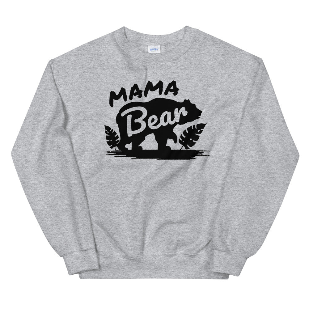 Mama Bear, Warm, Soft Feel, Pre-Shrunk Classic Fit Crew Neck Sweatshirt TeeSpect