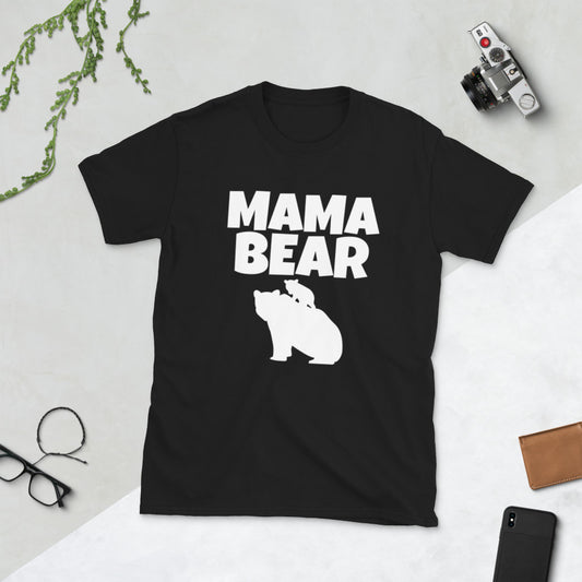 Bold Mama Bear Softstyle Short-Sleeve Unisex T-Shirt TeeSpect