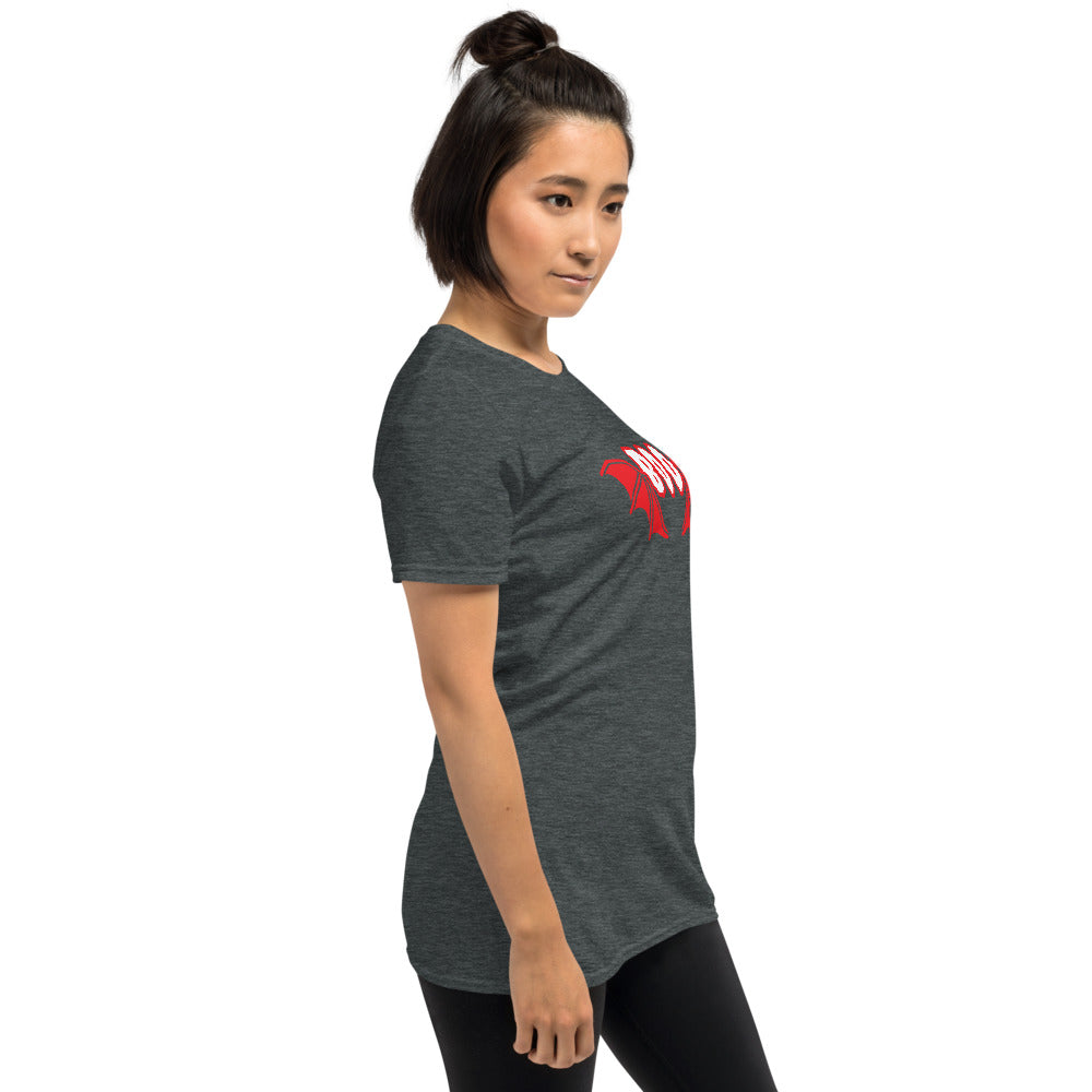 Boo Bat Wings Softstyle Short-Sleeve Unisex T-Shirt TeeSpect