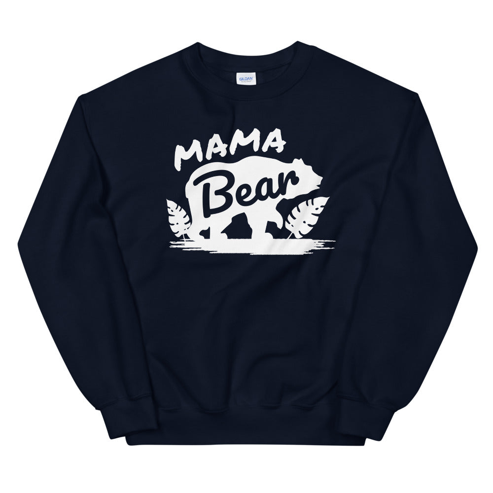 Mama Bear, Warm, Soft Feel, Pre-Shrunk Classic Fit Crew Neck Sweatshirt TeeSpect