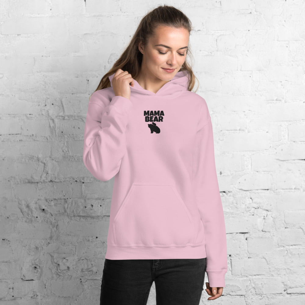 BOLD Mama Bear Embroidered Multiple Colors Mothers, Mom, Mother's Day Soft, Smooth, And Stylish Heavy Blend Hoodie TeeSpect