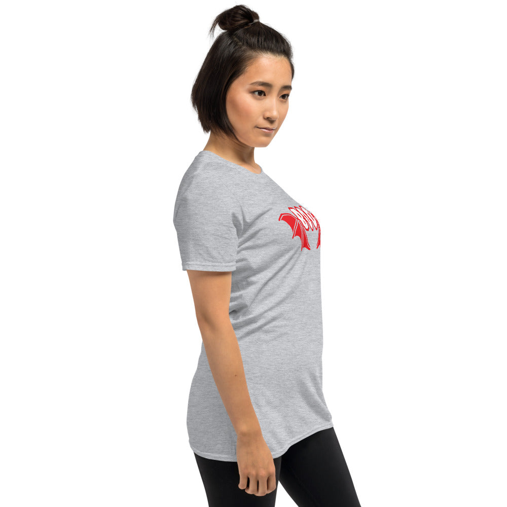 Boo Bat Wings Softstyle Short-Sleeve Unisex T-Shirt TeeSpect
