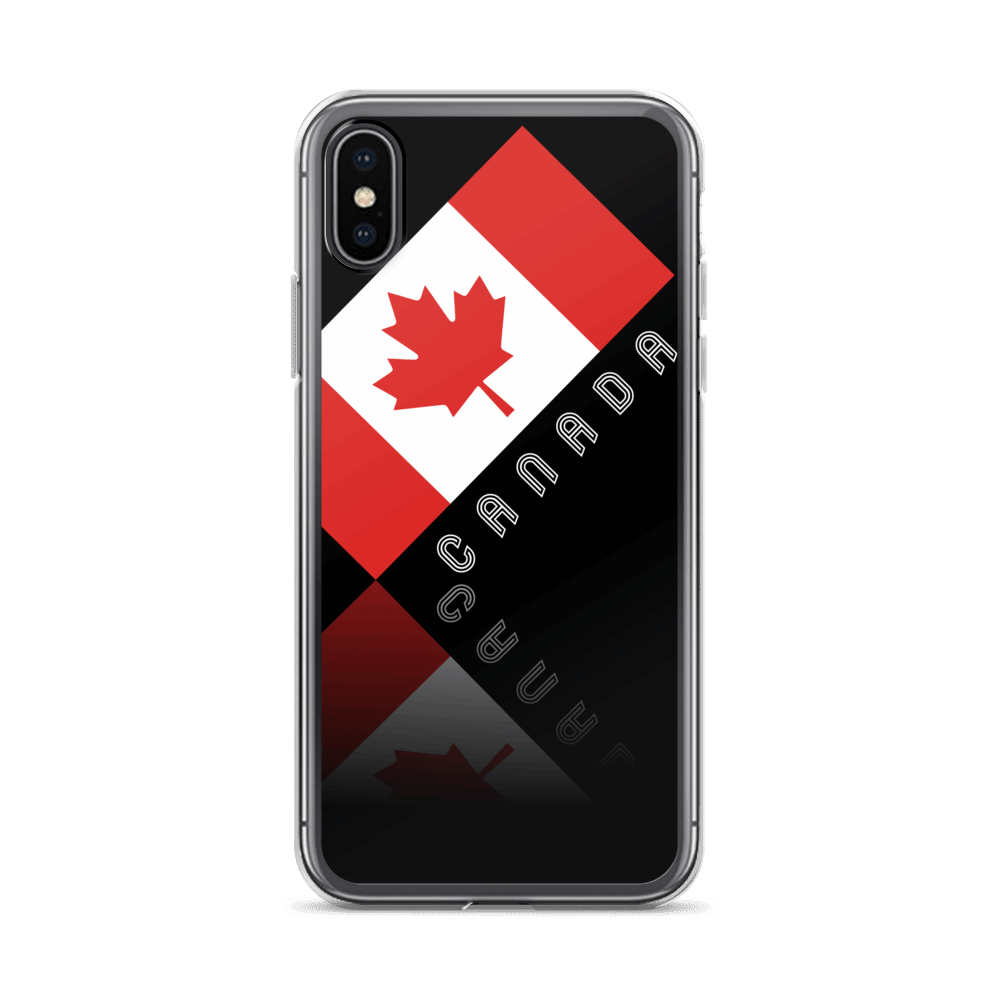 Elegant Maple Leaf Canada iPhone Black Case TeeSpect