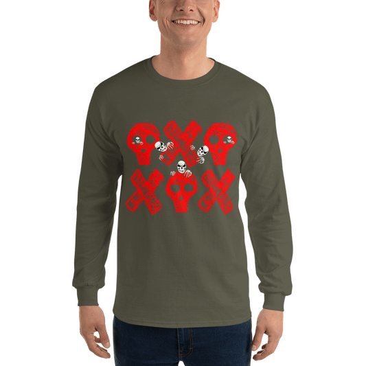 Spooky Show Peek-A-Boo Halloween Ghouls Men's Long Sleeve T-Shirt TeeSpect