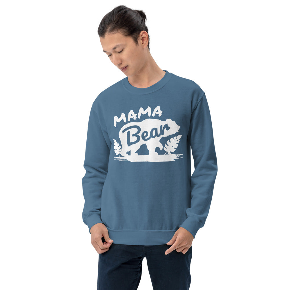 Mama Bear, Warm, Soft Feel, Pre-Shrunk Classic Fit Crew Neck Sweatshirt TeeSpect